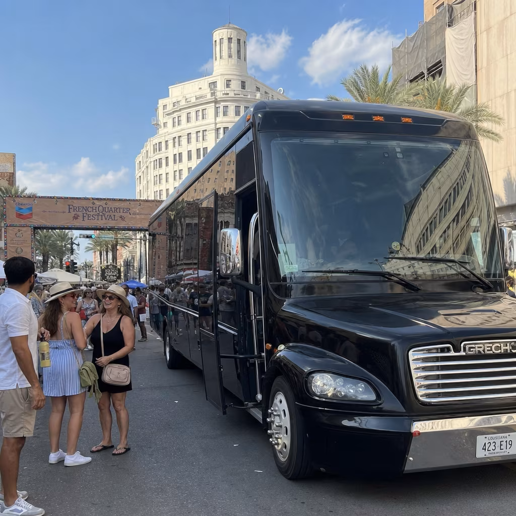 Rent a Bus to French Quarter Festival