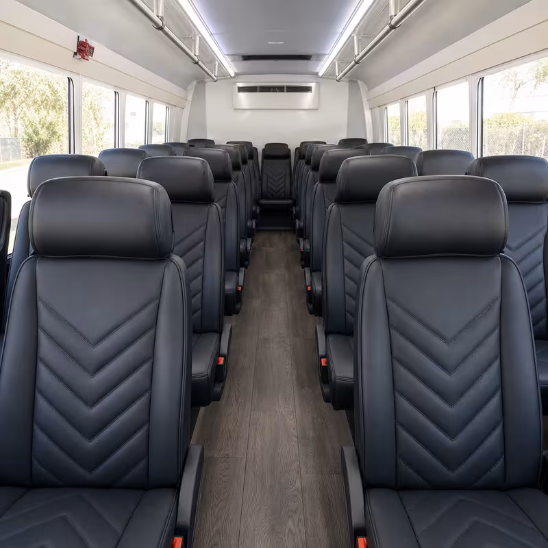 15-35 Passenger Minibus Interior