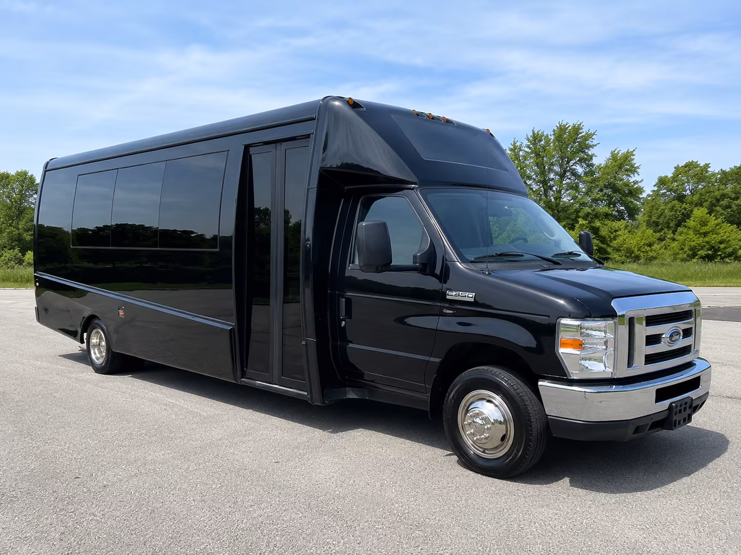 New Orleans Airport Shuttle & Transportation party bus interior