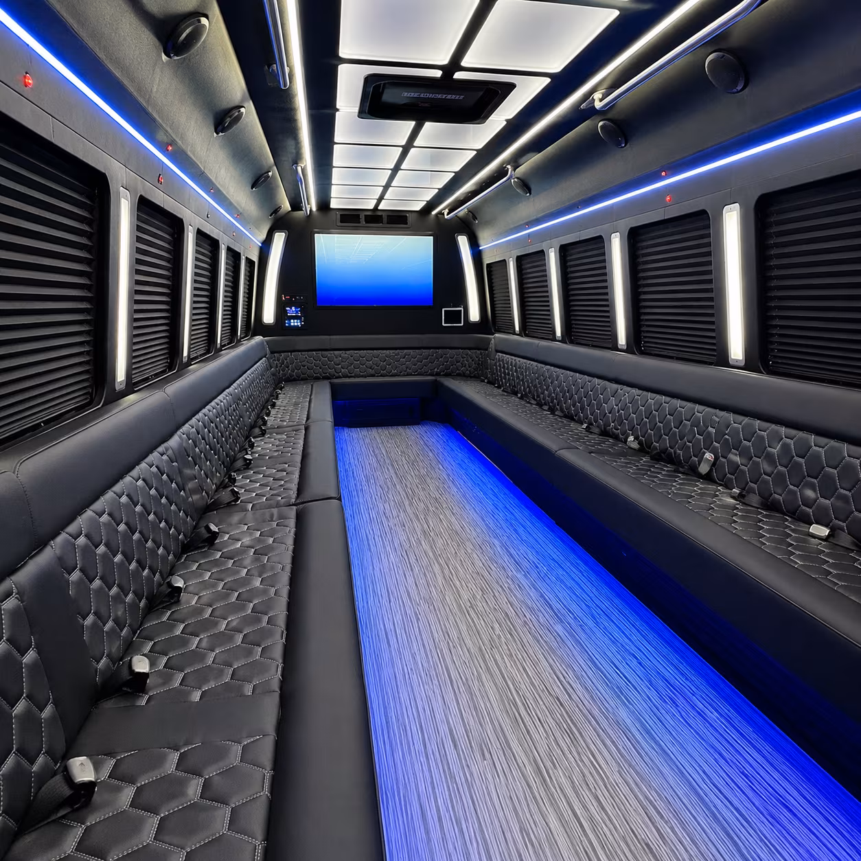 New Orleans Bachelor & Bachelorette Transportation party bus exterior