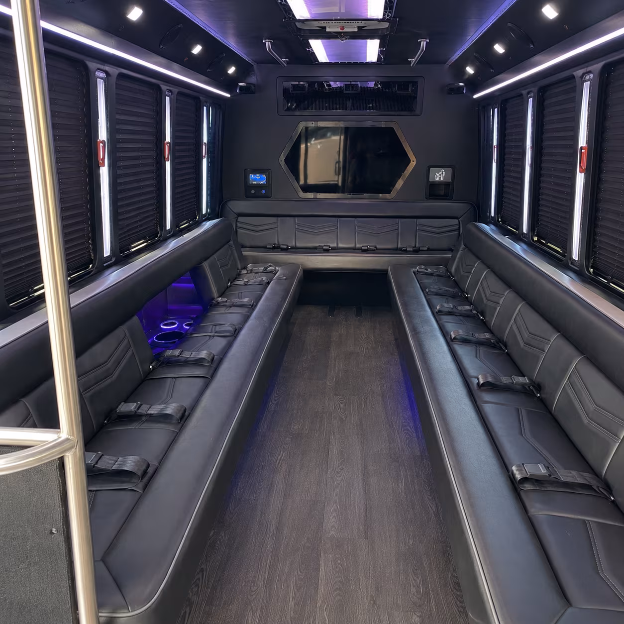 New Orleans Birthday, Sweet 16, & Quinceañera Transportation party bus exterior