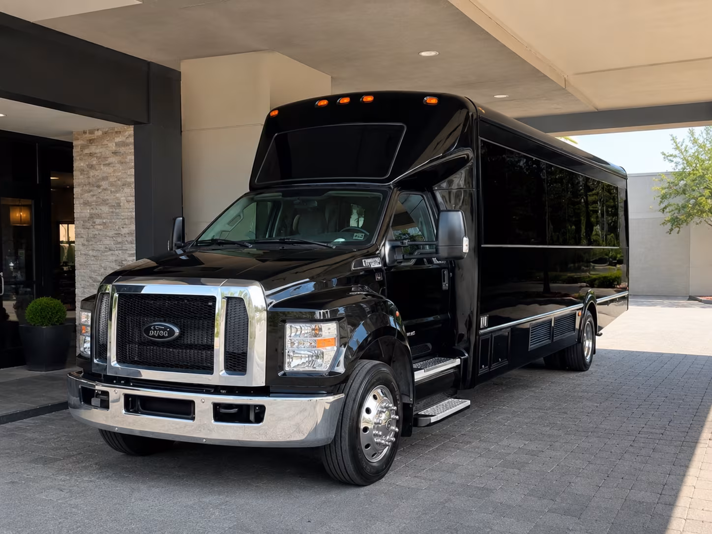 New Orleans Private Event Transportation party bus exterior