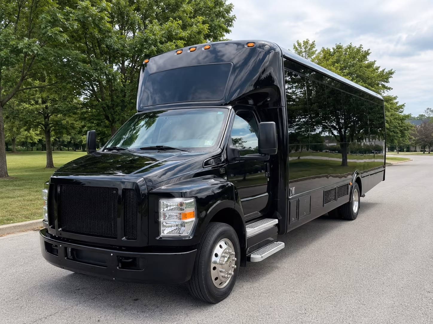 New Orleans Private Event Transportation party bus interior