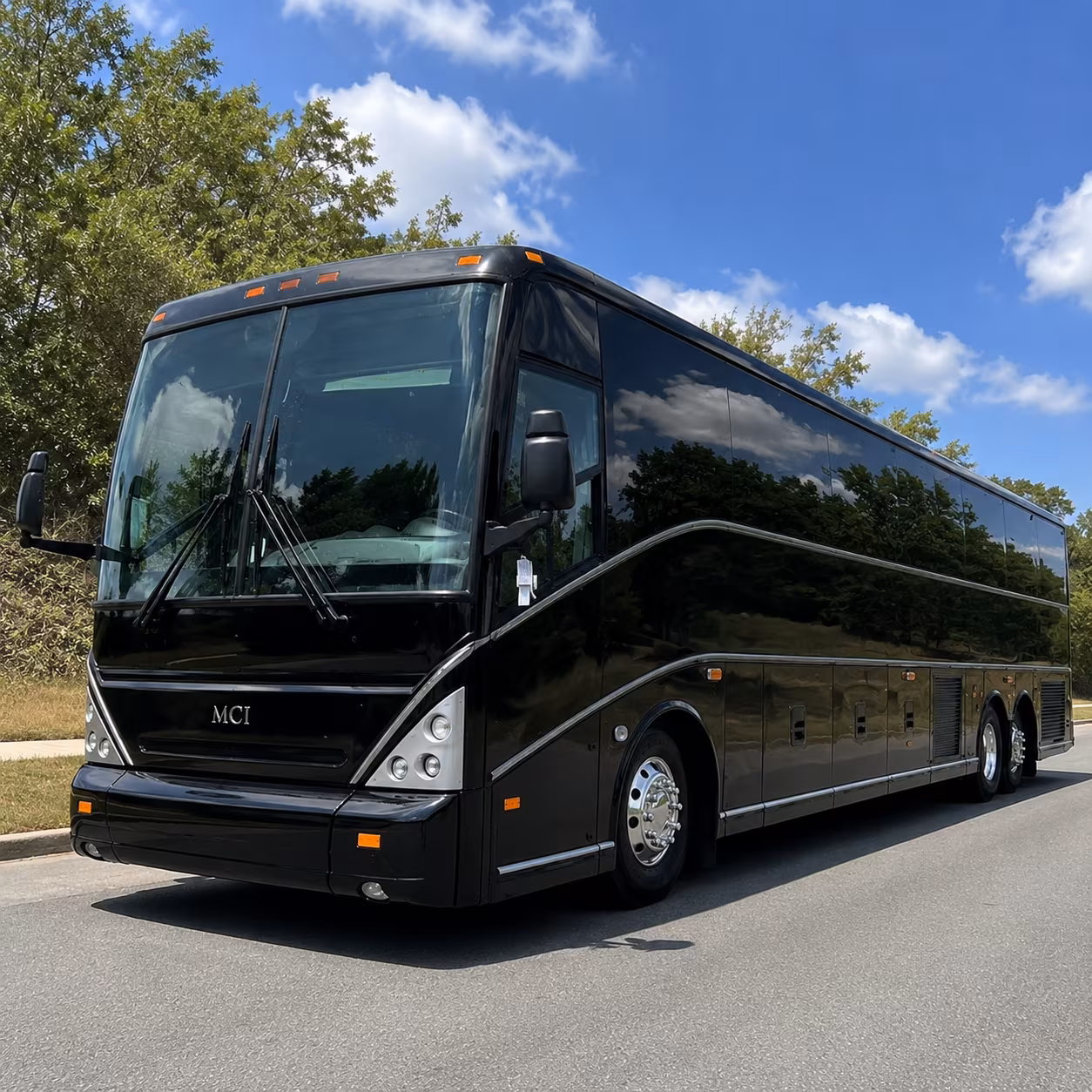 New Orleans School Event Transportation party bus exterior