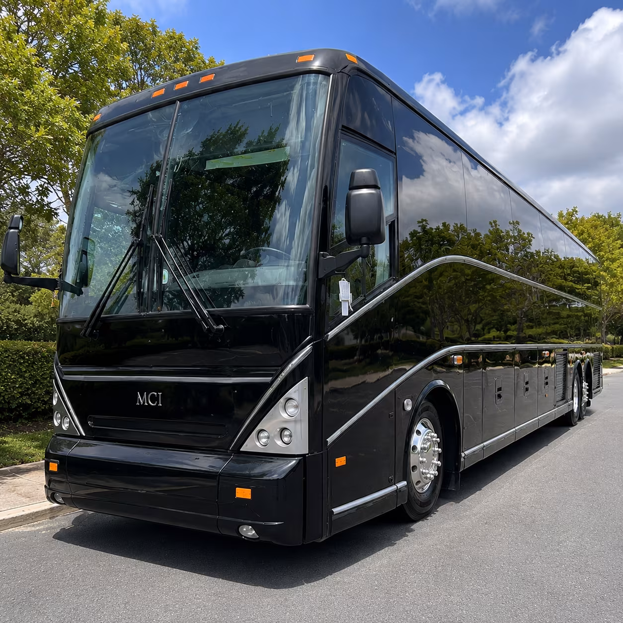 New Orleans School Event Transportation party bus exterior