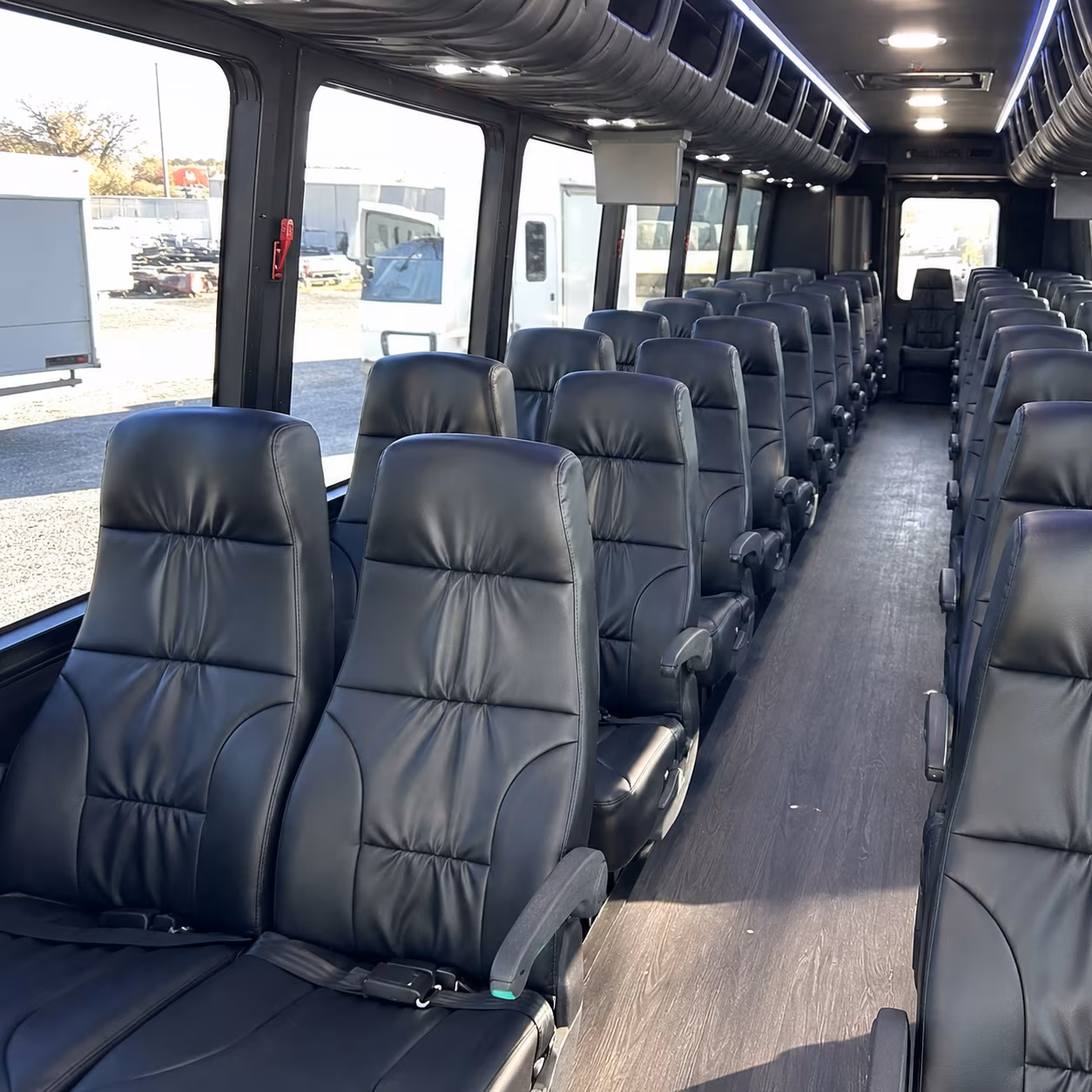 New Orleans School Event Transportation party bus interior