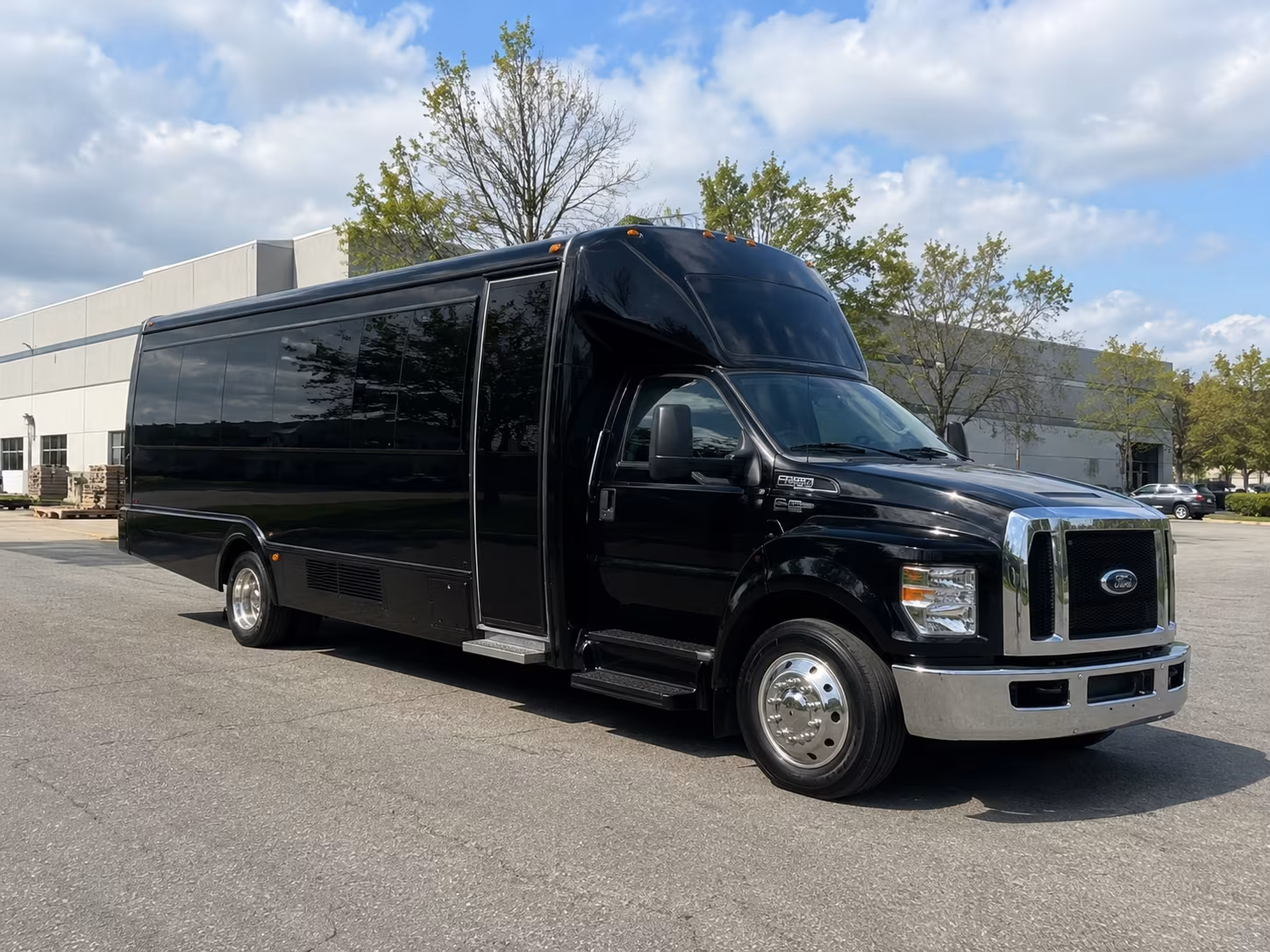 New Orleans Wedding Transportation party bus exterior