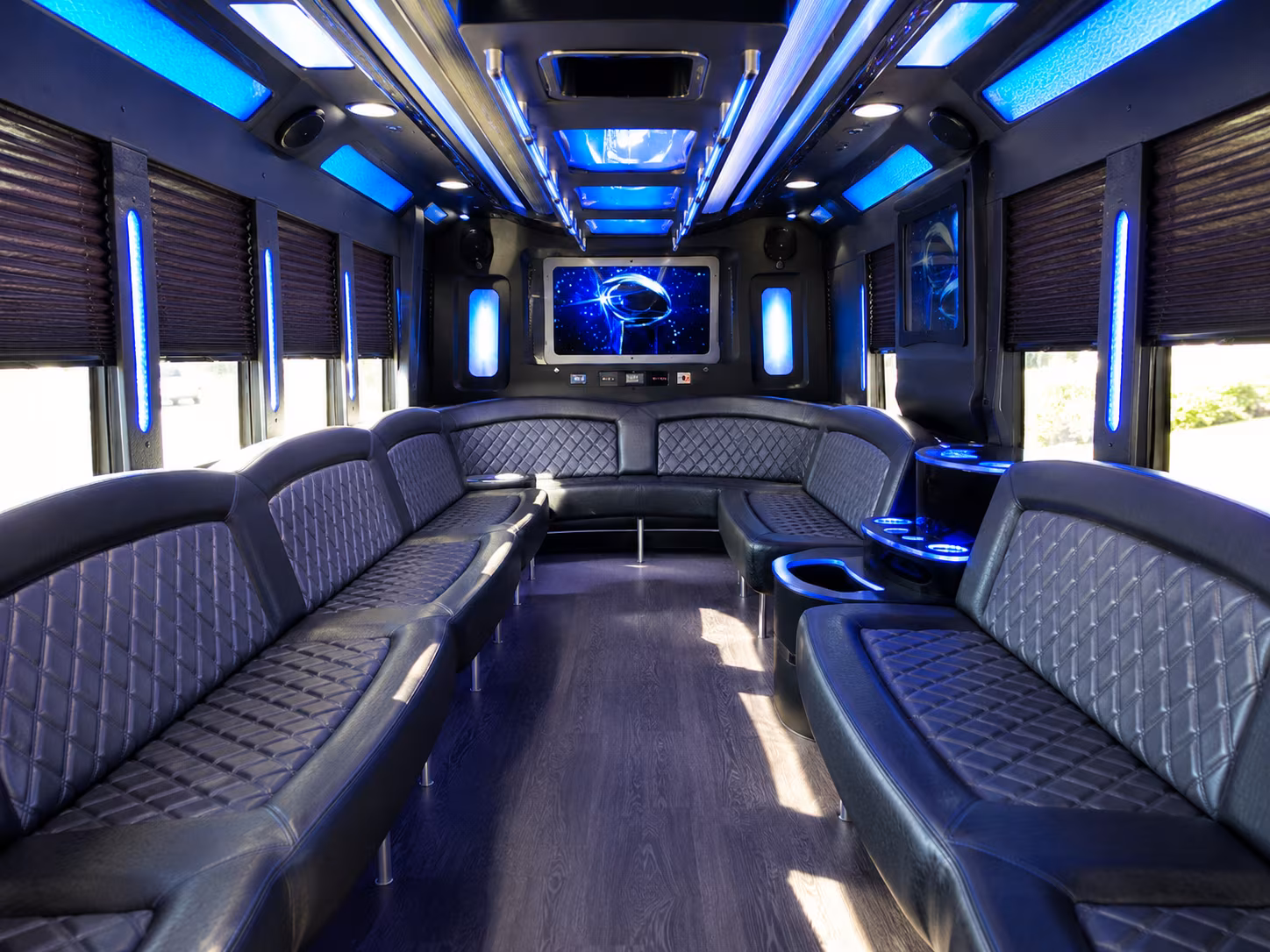 New Orleans Wedding Transportation party bus exterior
