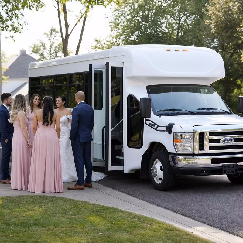 New Orleans Wedding Transportation fleet vehicle
