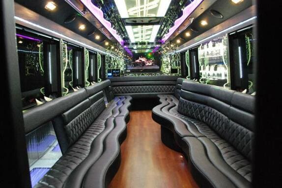 Lake Charles 25 Passenger Limo bus Interior